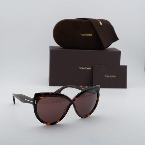 Tom Ford Beatrice FT1196 52E Butterfly Sunglasses - Havana/Brown main image 8
